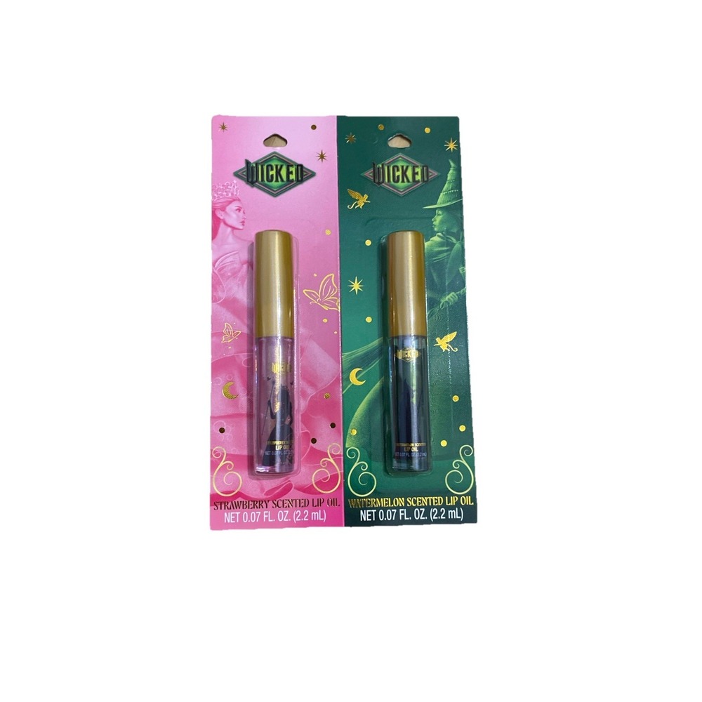 Wicked Lip Oil Set Strawberry &‎ Watermelon 2pc New Universal Taste Beauty